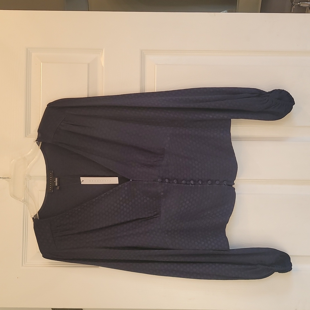 Sanctuary dark blue blouse size medium